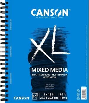 Canson XL Series Mixed Media Pad – 9" x 12" – 60 Sheets NEW